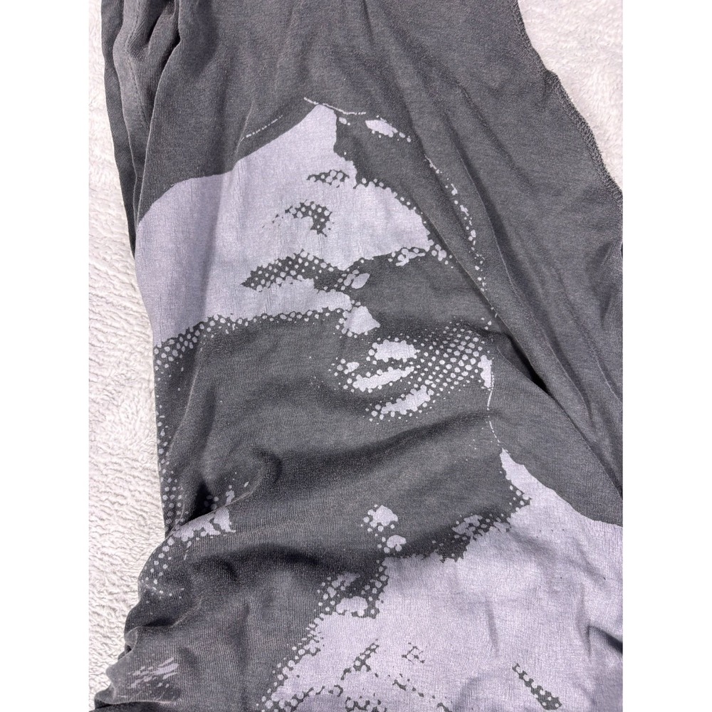 Jaded London Figure Portrait Graphic Dress Womens Size 0 Gray Sleeveless Ruched - Picture 3 of 8